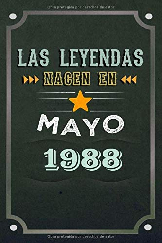 Las Leyendas Nacen En Mayo 1988: Regalo De Cumpleaños Nacido