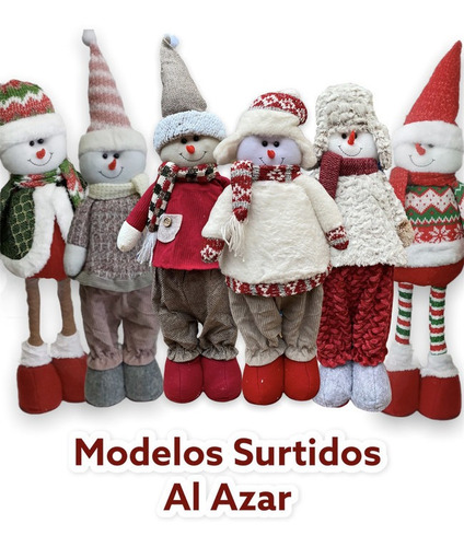 Muñecos Patilargos Patilarga Reno Ropa Surtida Blanca Roja