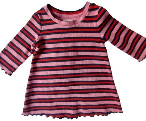 Vestido A Rayas Para Bebé De 3-6 M. Marca Gymboree 