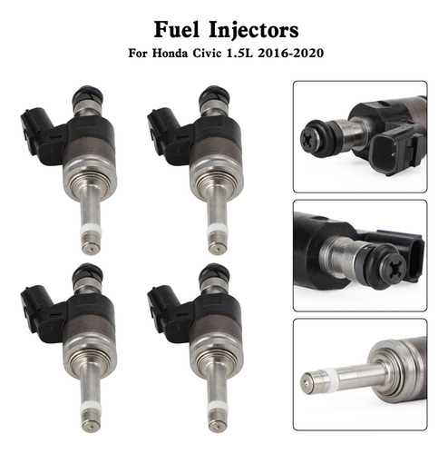 4x Inyector De Combustible Para Honda Civic 1.5l 2016-2020 1