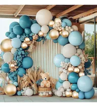 Comprar Guirnalda De Globos Azules Decoracion De Cumpleaños Adornos Para Cumpleaños Globos Para Fiesta Decoración De Boda Decoración De Baby Shower Decoracion Con Globos
