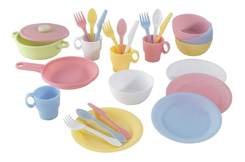 Set De 27 Pz De Trastes Kidkraft  Para Cocina De Juguete