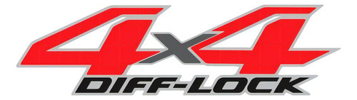 Emblema/adesivo 4x4 Diff Lock Hilux Troller Jeep Modelo Pl1771 - 4x4 Diff-lock