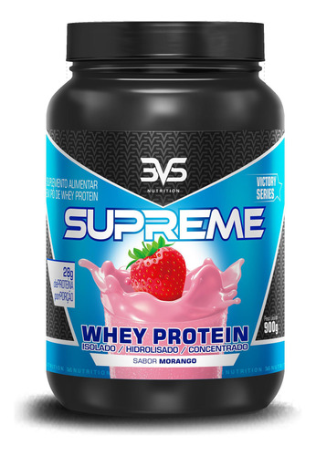 Whey Protein Whey Supreme Morango 900g 3vs