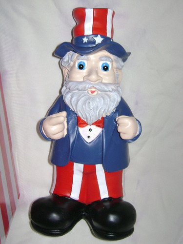 Estatua Diseño Toscano Uncle Sam Garden Gnome Original.