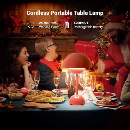 Moderna Lámpara De Mesa Inalámbrica Con Forma De Hongo, Lámp