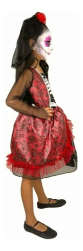 Disfraz Infantil, Catrinas, Catrina Roja, Modelo 8145.8,