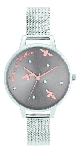 Reloj Olivia Burton Mujer Cristales Perla Blanca Ob16pq03 Pq