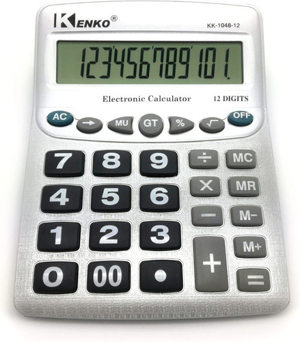 Calculadora Escritorio Oficina Grande 12 Digitos Kk-1048-12