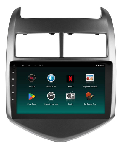 Central Multimídia Sonic 2012 13 2014 Android 14 Carplay 9p