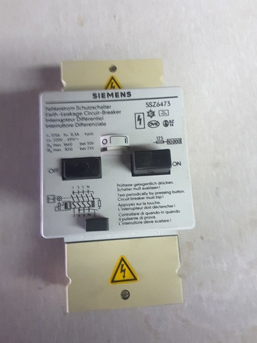 Interruptor Diferencial Siemens Mod. 5sz6473 4 Polos 125 Amp