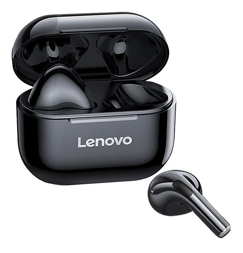 Imagen 1 de 3 de Audífonos in-ear inalámbricos Lenovo LivePods LP40 negro