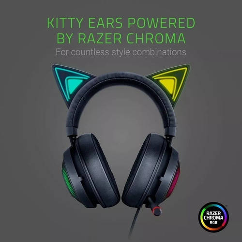 Imagen 3 de 8 de Refurbished Auriculares Razer Kraken Kitty Chroma Negro
