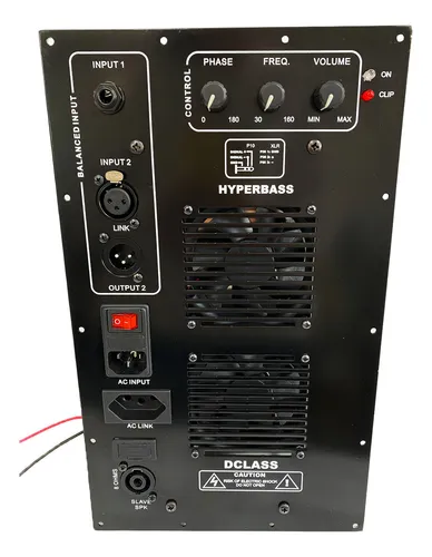 Amplificador Ativador P/ Caixas Sub Graves 1500 Watts Rms Cor Preto Potência De Saída Rms 1500 W 127/220v