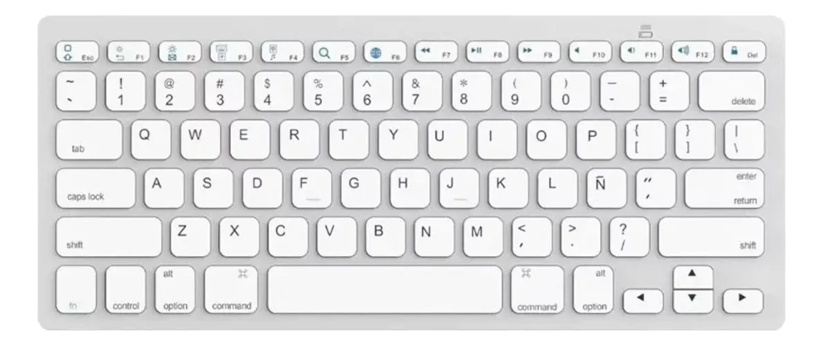 Tercera imagen para búsqueda de teclado blanco