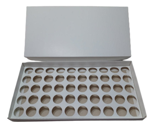 50 Caixas Para 50 Doces Com Berço (40x20x4)- Branco