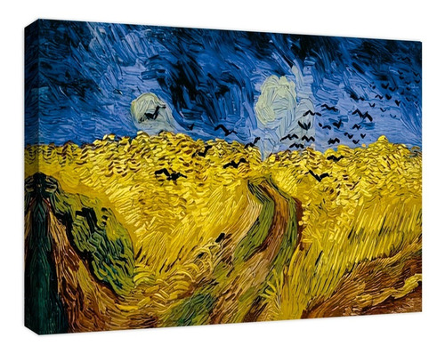 Cuadro Decorativo Canvas Trigal Con Cuervos Vincent Van Gogh