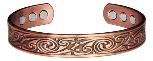 Pulsera Brazalete Cobre Terapia Imanes Vikinga R2