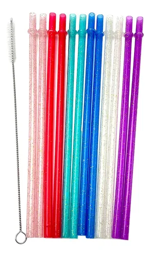 comprar 12 Pajitas Reutilizables Para Fiestas, Bonitas Pajitas