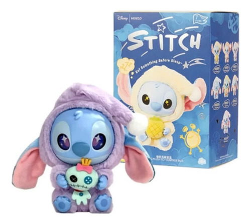 Caja Stitch Labubu Eat Something Sleep 6 Onças Multicolorido
