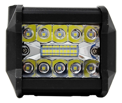 Neblinero Led 12-24v  Led Blanco Cuadrado Universal 