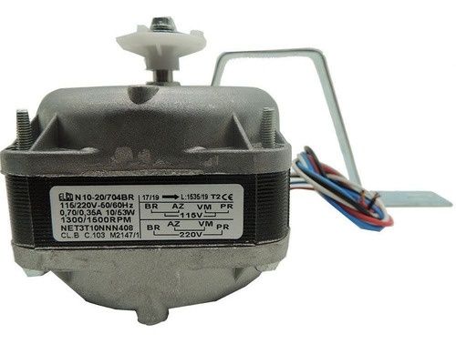 Ventilador Micro Motor 1/25 Elco Metalfrio Bivolt N10-20/704