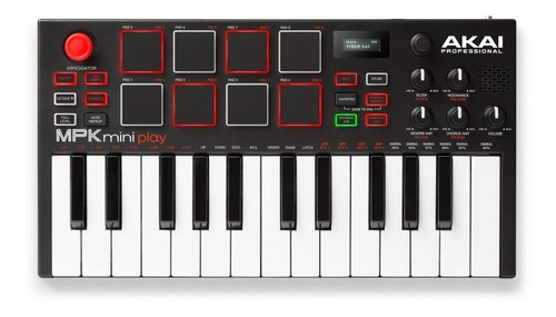 Controlador Akai Midi De 25 Teclas  Mpk Mini Play