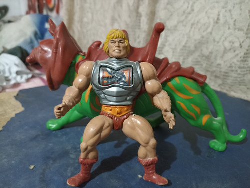Heman Y Battlecat Completo Vintage (motu) (Usado)