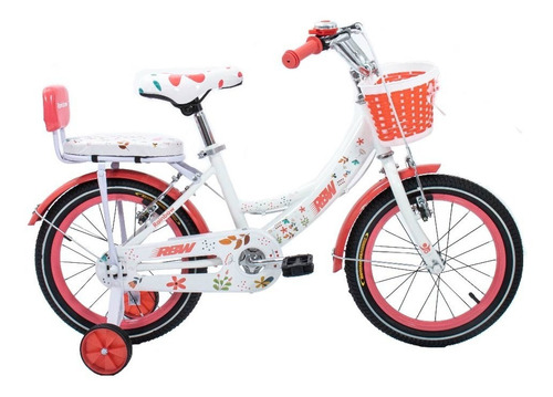 Bicicleta Para Niños Rodado 16 Rbw Color Blanco