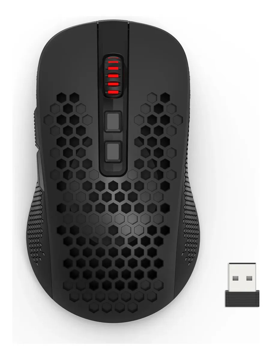 Mouse Gamer Redragon Hana Rgb Preto Sensor Paw3104 7200 Dpi Preto