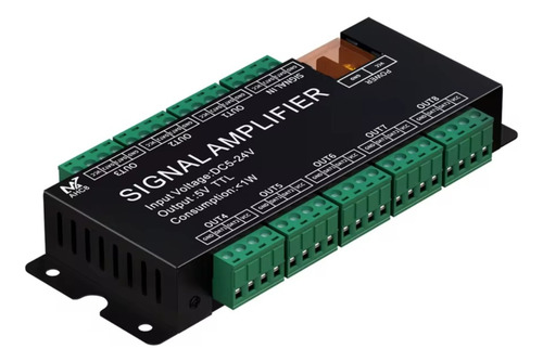 Amplificador De Señal Para Tira Led 8 Canales Ws2811 2812