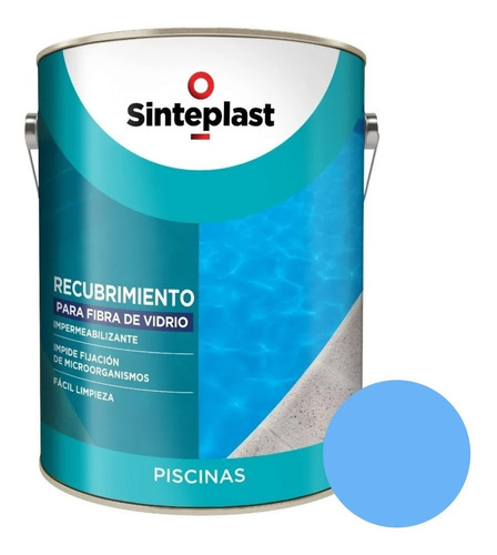 Pintura Para Piletas De Plastico Fibra Sinteplast 4 Lts