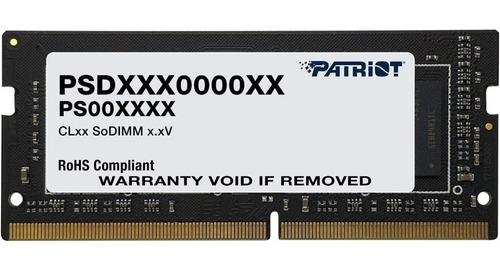 Patriot Psd48g320081s Memoria Ram Sodimm Ddr4 8gb 3200mhz