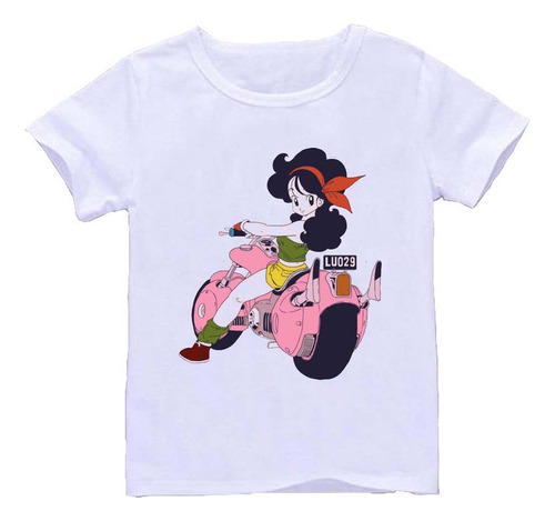 Remera Blanca Niños Dragon Ball R18