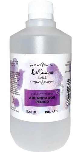 Ablandador Pédico 500ml Las Varano Profesional Cutículas