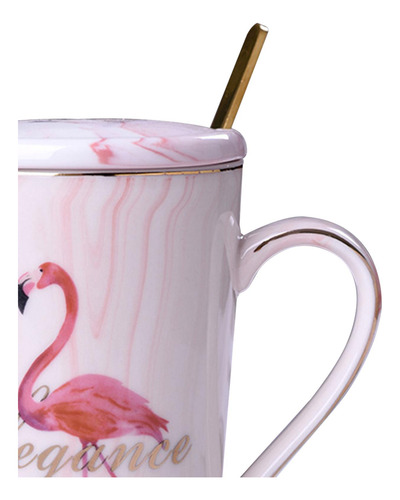 Taza De Café Taza De Cerámica De Flamencos Con Tapa Y