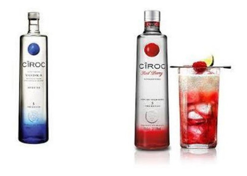 Kit 1 Vodka Ciroc Red Berry 750 Ml + 1 Vodka Ciroc 750 Ml