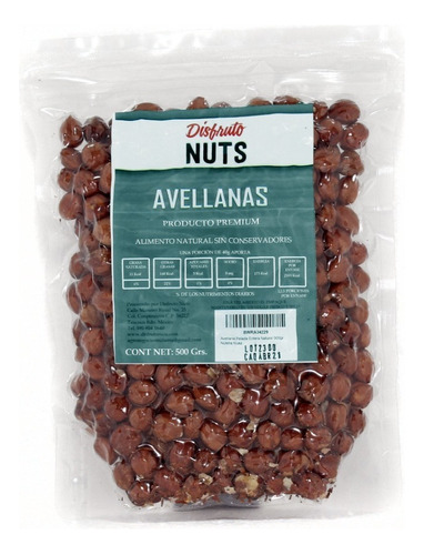 Avellana Pelada Entera Natural 500gr Nutella Nuez