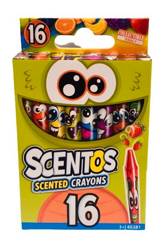 Imagen 1 de 5 de Crayones Con Aroma Caja X 16 Surt Scentos Ar1 40281 Ellobo