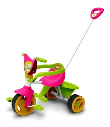 Triciclo Infantil Unibike Safari Con Manija Y Contención