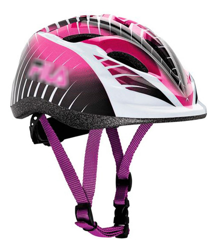 Casco Fila Regulable P/ Niños Patines Bicicleta Skate El Rey Color Rosa Talle Xs