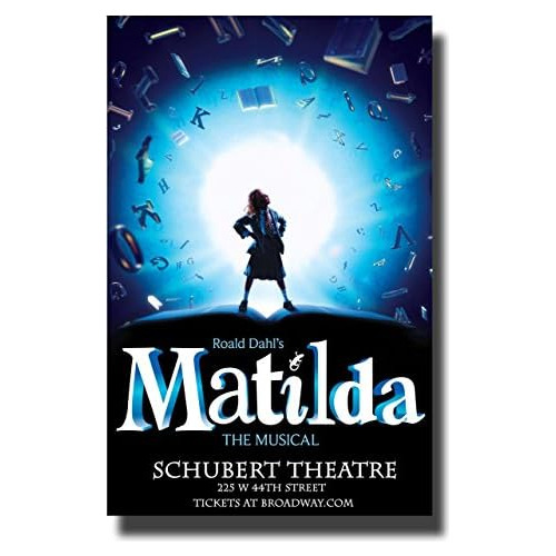 Póster De Matilda The Musical Broadway Promo 11 X 17 P...