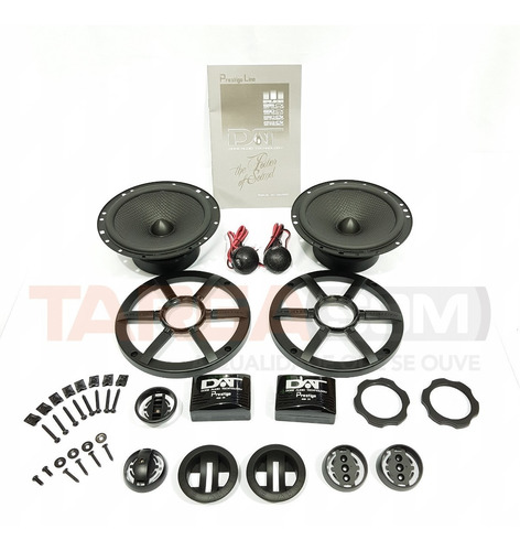 Kit 2 Vias Dat 650ck Alto Falante 6 Pol 150 Rms Prestige Top