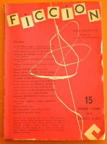 Revista Ficción Nº 15 / 1958 / Wilcock Juan Rodolfo, Ismael