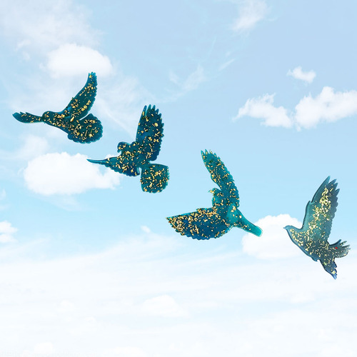 (bl-1)flying Bird Wall Hanging Epoxy Mold Diy Keychain Penda