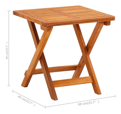 Camastro De Jardín Con Mesa Y Cojín De Madera De Acacia M2