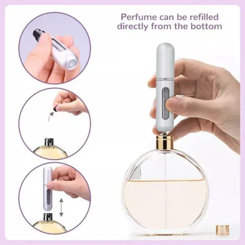 Mini Perfumero Portátil Recargable 5ml Atomizador Colores