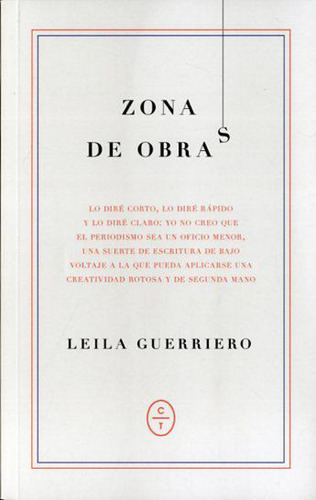 Zona De Obras  -  Guerreiro, Leila