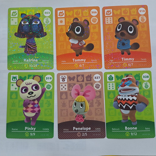 Lote Animal Crossing Amiibo Cards Series 4 Originales 