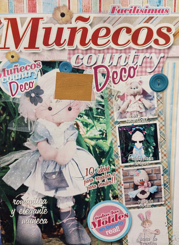 Souvenirs En Tela+muñecos Soft Souvenirs+country Deco X 3